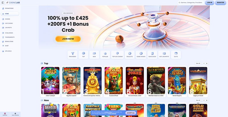 Uno sguardo a casinolab bonus code